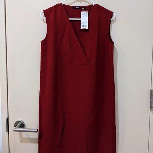 NEW UNIQLO WOMEN DRAPE SLEEVELESS DRESS With Tags